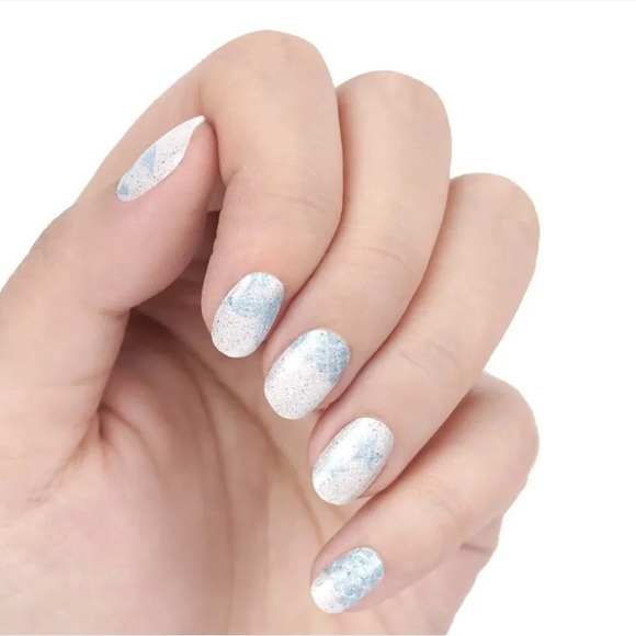 *Retired* Color Street: Mermaid for This (petite) | Scales White Blue Glitter - Picture 10 of 13